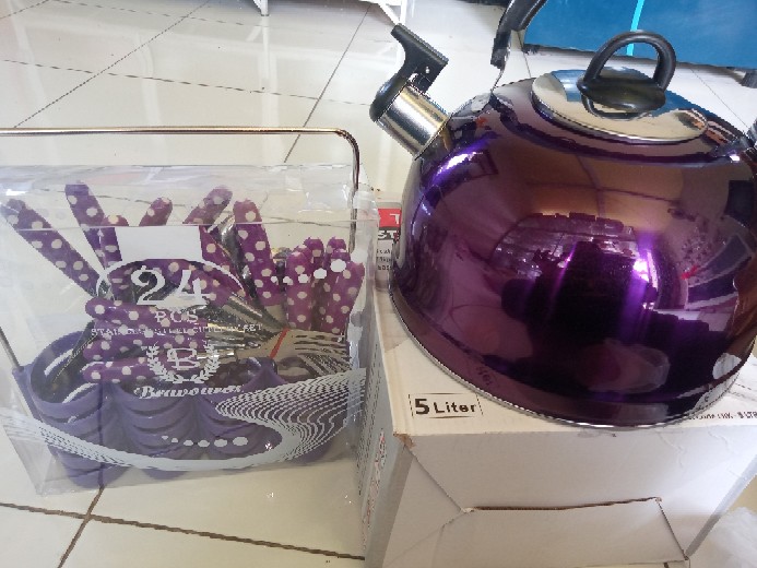 Teko Bunyi Siul 5 Liter Whistling Kettle Stainless Steel - Warna
