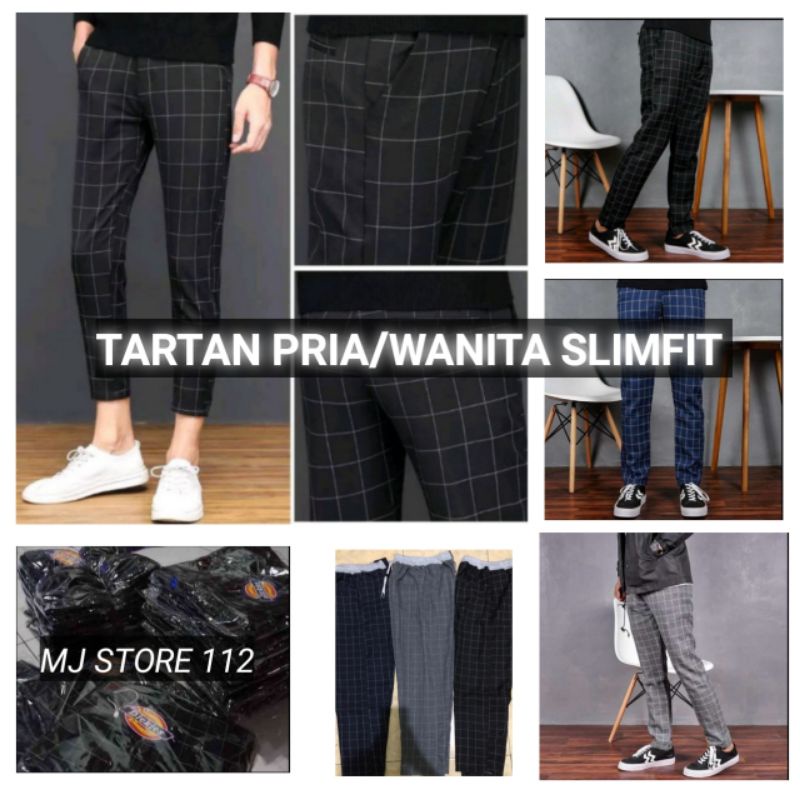 CELANA TARTAN PRIA/CHINO PANTS PRIA RIP/CELANA MOTIF KOTAK2/CELANA KOTAK2 SEMIWOLL/ CELANA PANJANG TARTAN RIP