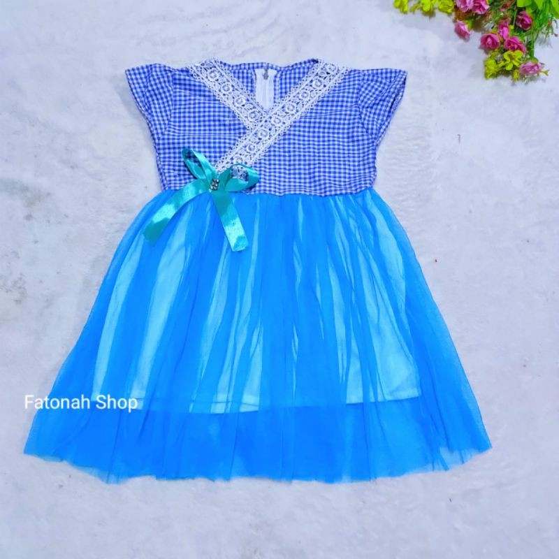 Dress anak 1 2 tahun baju anak cewek perempuan dress tutu tile kimono renda ( kimono japan renda )