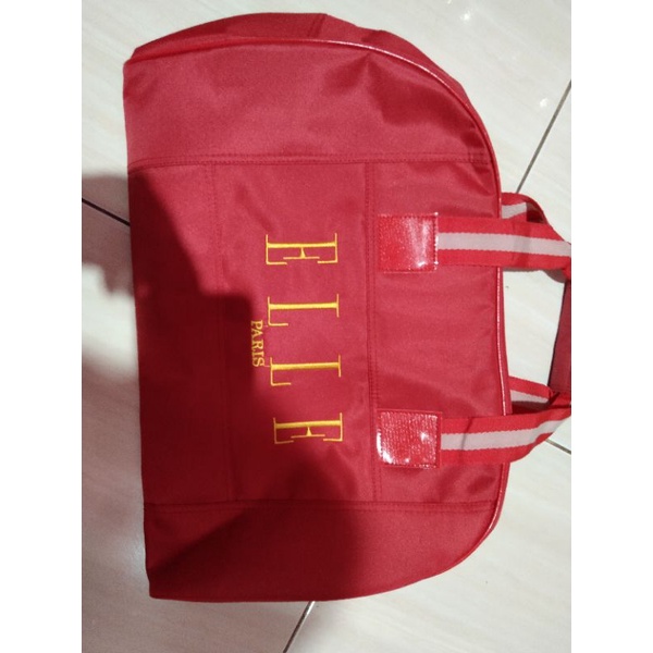 TAS TRAVEL  ELLE MERAH CABE TRAVEL BAG TAS