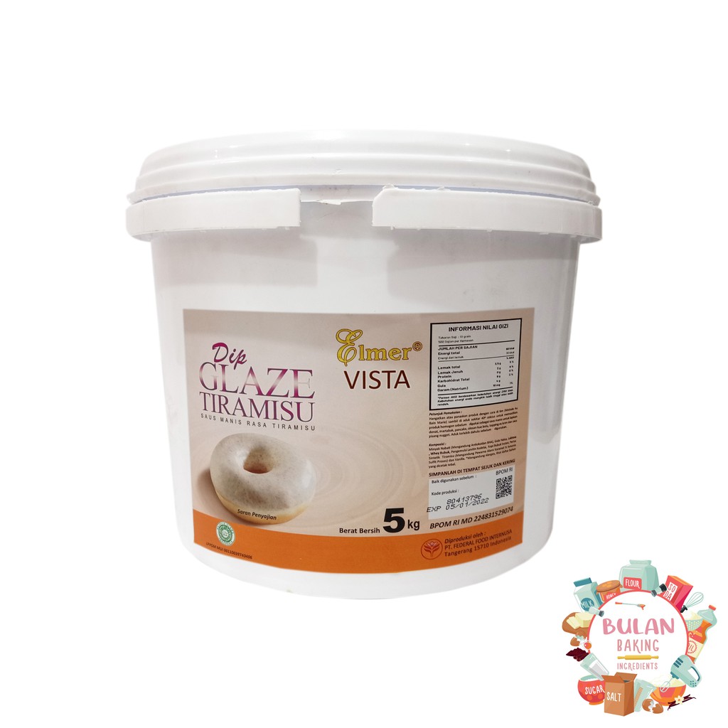 

Glaze Tiramisu Elmer (Repack) 1kg