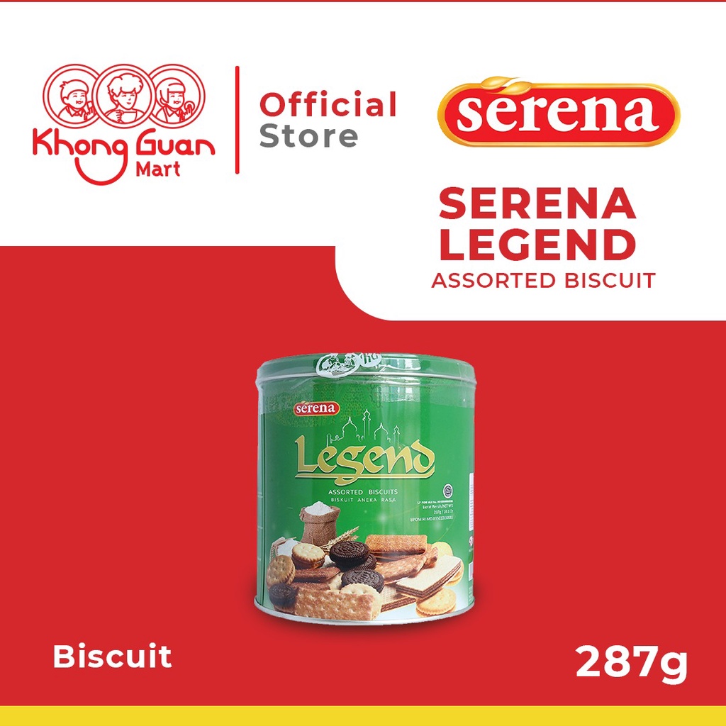 

SERENA Assorted Biscuits Legend Bulat Tin 287 Gram