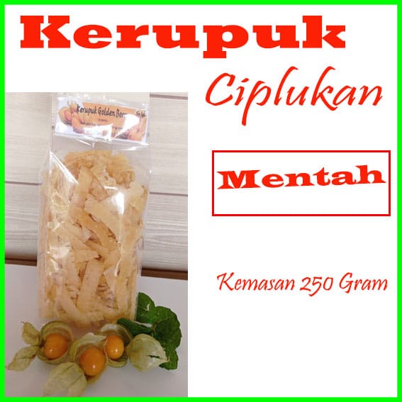 

kerupuk ciplukan mentah kemasan 250 gram
