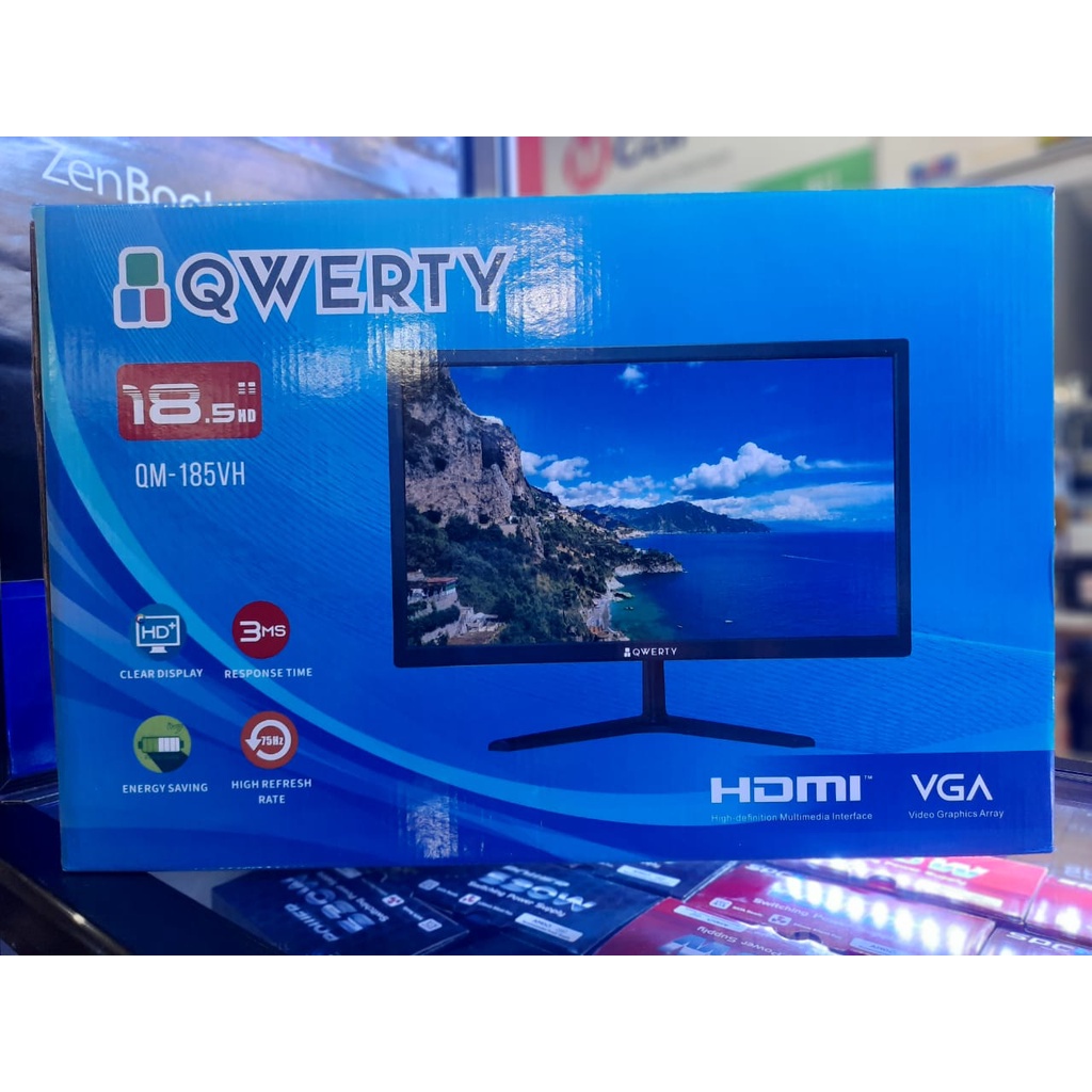 MONITOR LED QWERTY 19 INCH HDMI + VGA HD 1440x900 | GARANSI 1TH