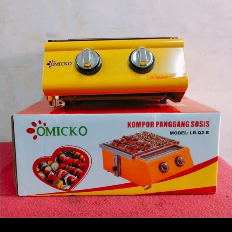 kompor Bakaran /panggangan sosis 2 tungku