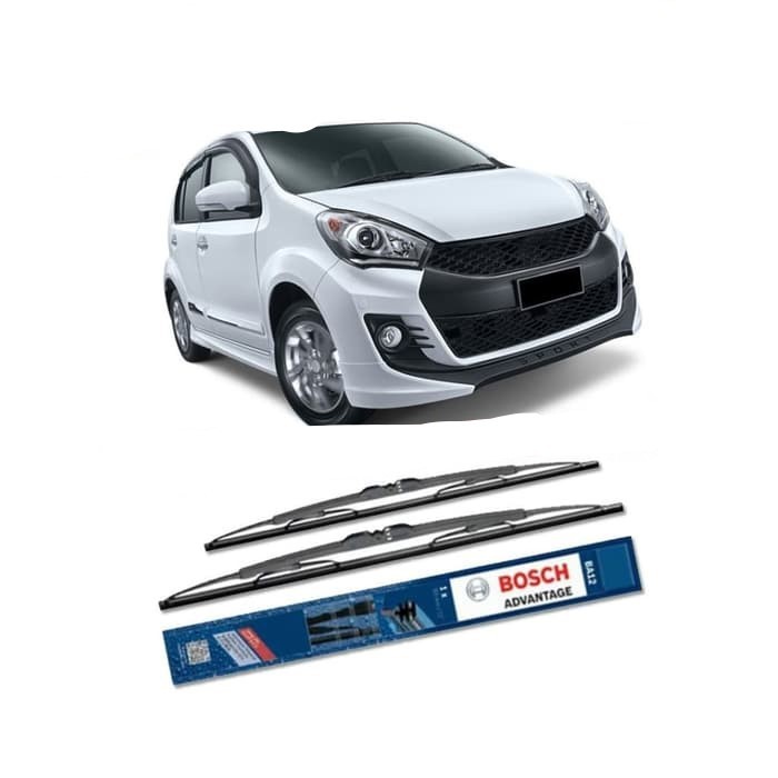 Wiper Bosch Advantage Daihatsu Sirion ll 20&quot; &amp; 16&quot; Sepasang Wiper Daihatsu Kanan Kiri