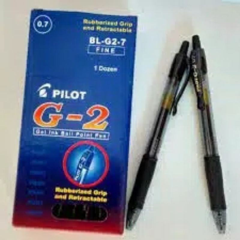 Pulpen G-2 Pilot 07 Hitam (lusin)