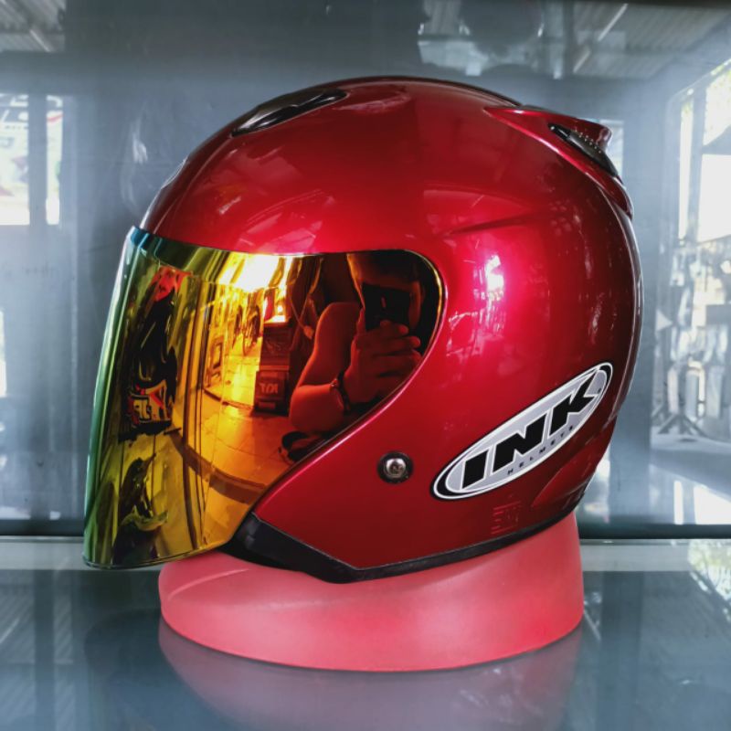 helm ink centro original + kaca venom iridium