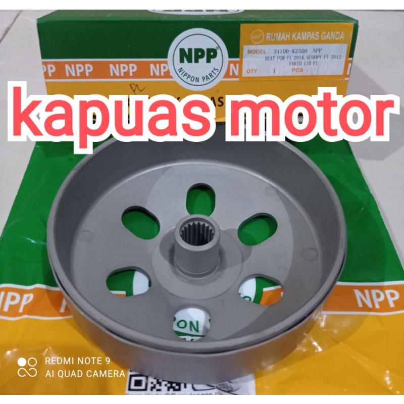 rumah mangkok kampas kopling ganda otomatis npp beat fi scoopy fi vario 110 fi f1 pop esp kzl k25 k1