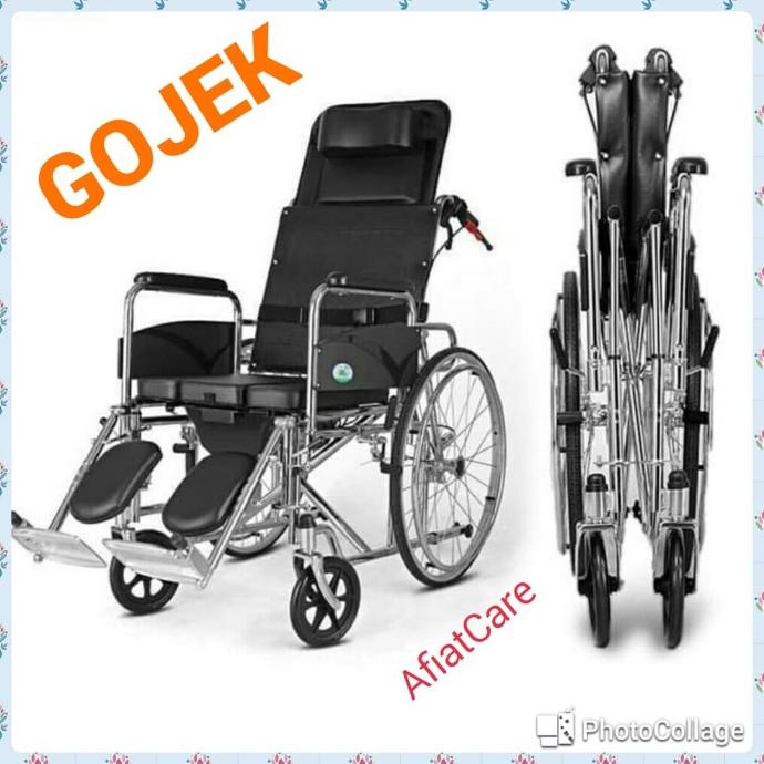 (GOJEK) Kursi Roda 3in1 Duduk BAB Tiduran Merk Sella