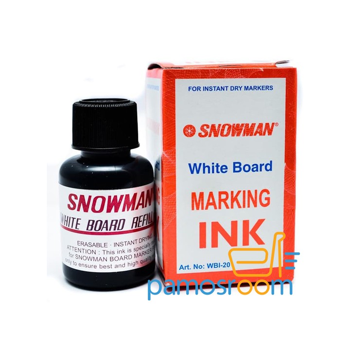

Tinta Spidol Whiteboard Non Permanen Snowman Original Murah 3 Warna