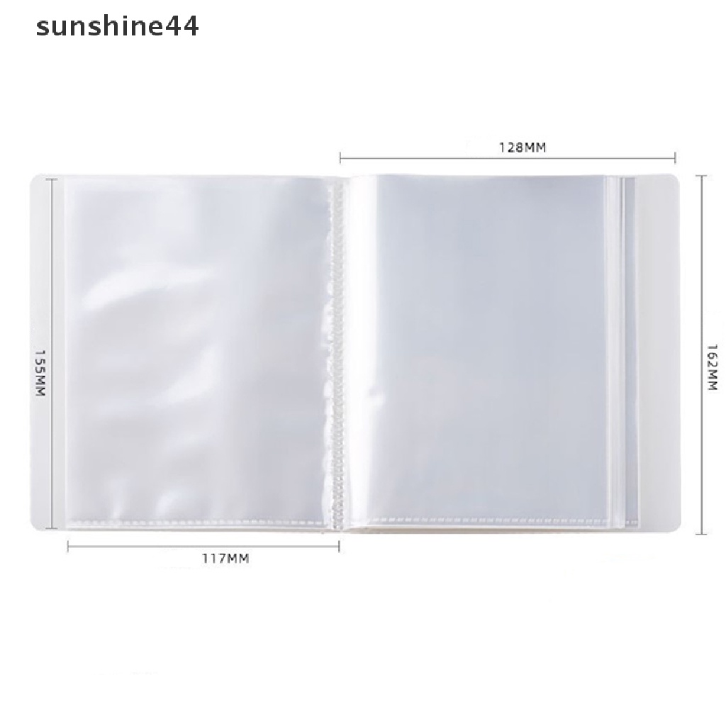 Sunshine Buku Album Foto / Kartu Pos Transparan Ukuran A6 40 Halaman