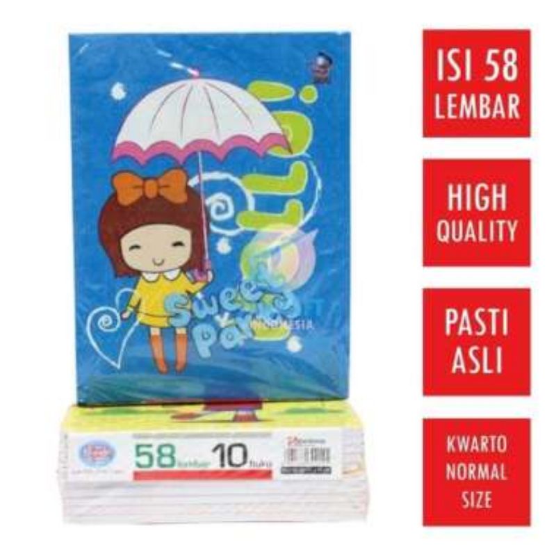 

Buku tulis Sidu isi 58 Lembar