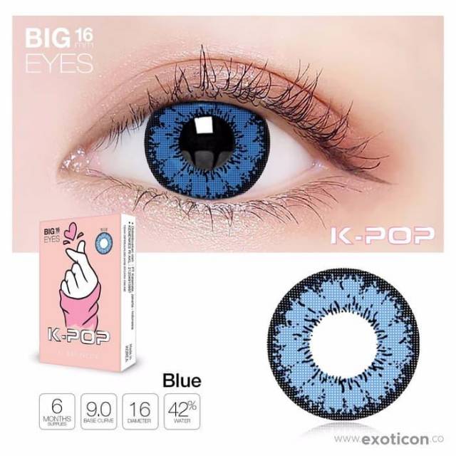 Softlens X2 KPOP 16 MM Normal By X2 Exoticon / Soflen Kpop / Kpop By X2 Exoticon /  Soflen K-POP Big Eyes / SMKTMT