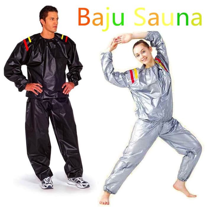 ZILLO Baju Sauna Set Olahraga Mantel Sauna Suit Pakaian Olahraga Pembakar Lemak Ukuran Jumbo Big Size