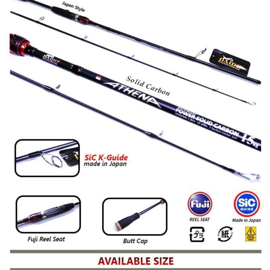 Joran Daido Athena 180cm 8-17Lb (12Kg) | Fuji Murah