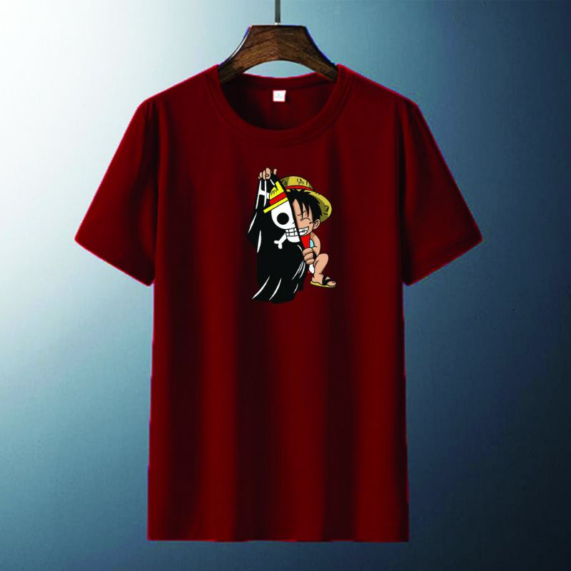 Kaos pria distro baju kaos pria wanita luffy baju atasan pria dan wanita dewasa distro original premium