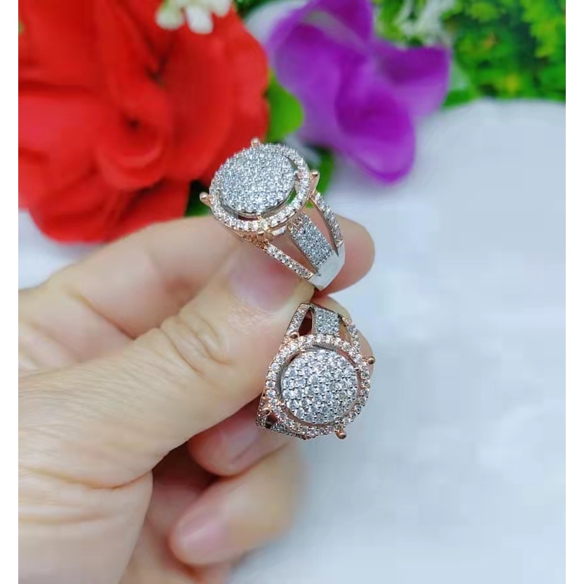 Cincin Kombinasi Permata Lapis Emas Perhiasan Xuping B48-51