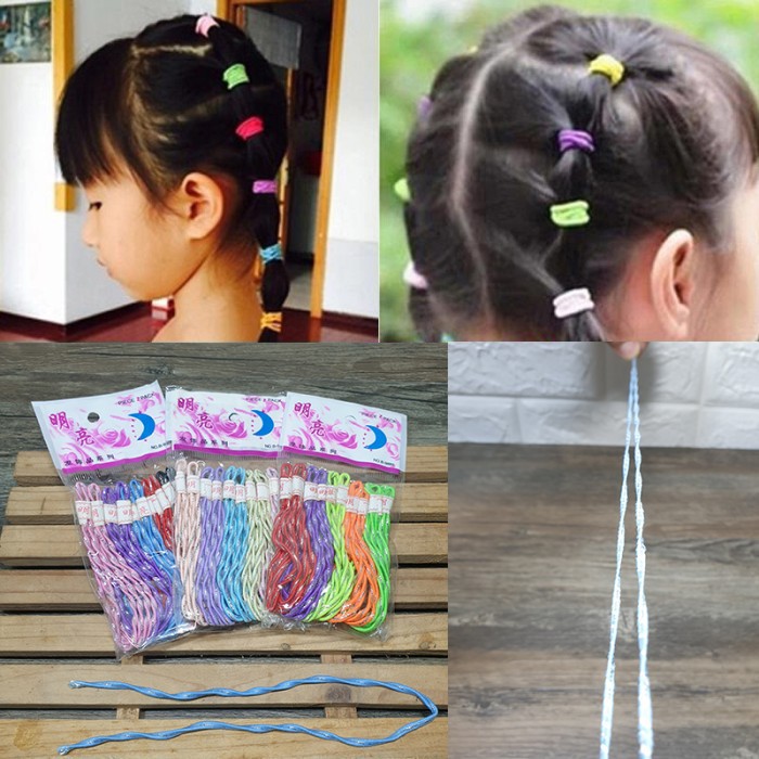 Karet rambut elastis panjang 32cm isi 10pc Termurah ikat rambut