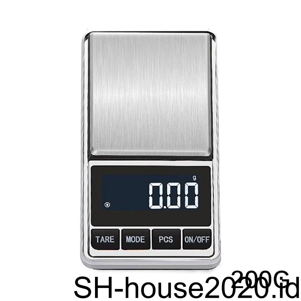 (house2020) Timbangan Digital Mini 200g / 500g X0 01g / 0 1g Untuk Perhiasan Emas / Silver Balance