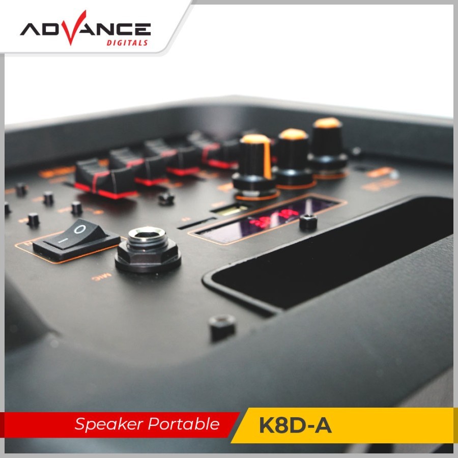 Advance Bluetooth Speaker Portable Karaoke MicroSD Radio K8D A K8D-A