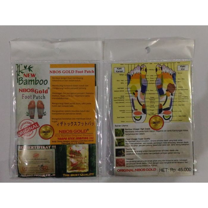 Bamboo Gold Original Foot Patch NBOS Gold