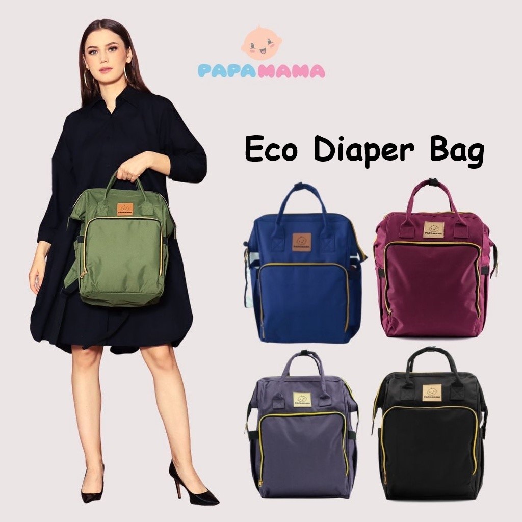 Papamama Diaper Bag Ransel - Tas Ransel Diaper Bayi Papamama