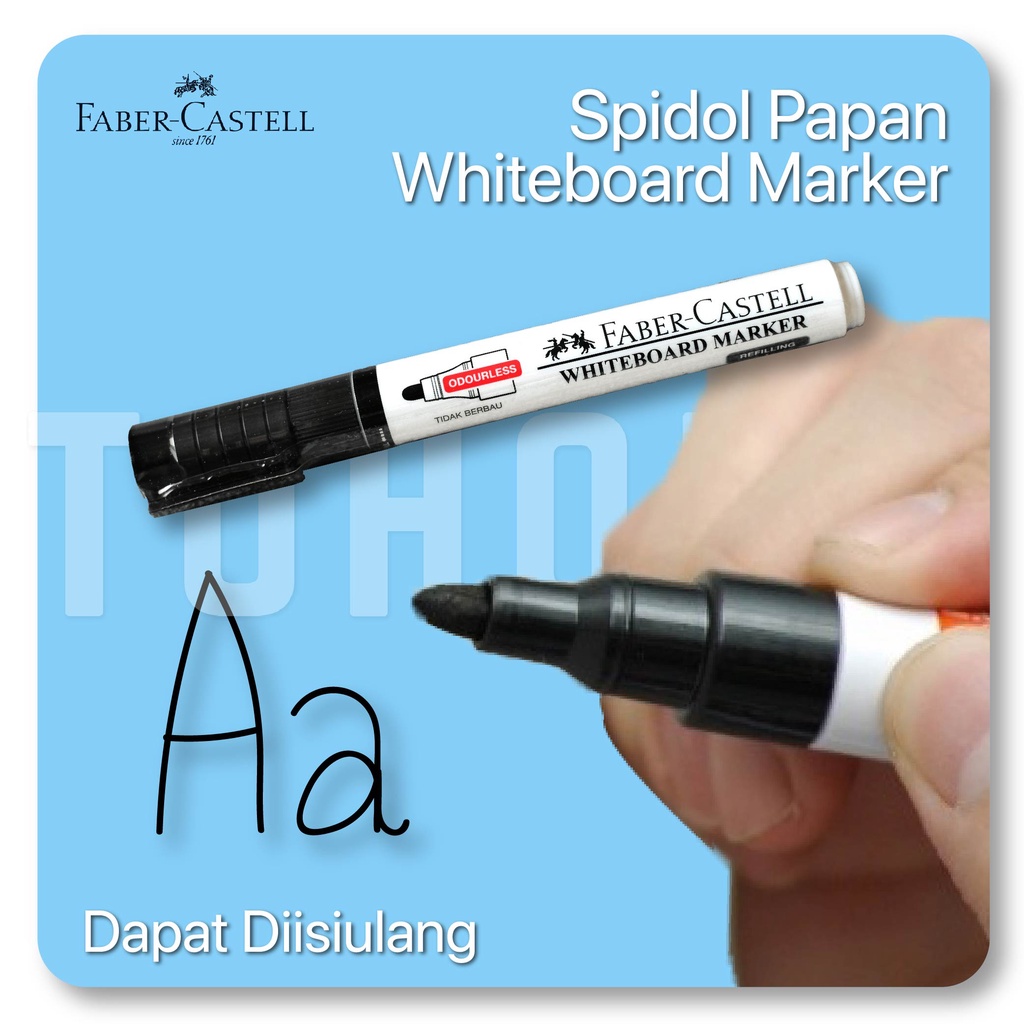 

Spidol Papan Tulis Tebal - Faber Castell Whiteboard Marker Pen Eco 1 Pcs