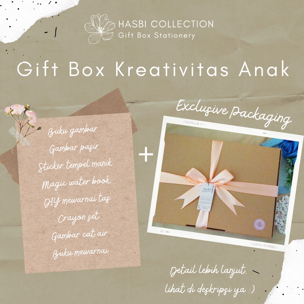 

Hampers / Kado / Gift Box Kreativitas Anak 5 Tahun