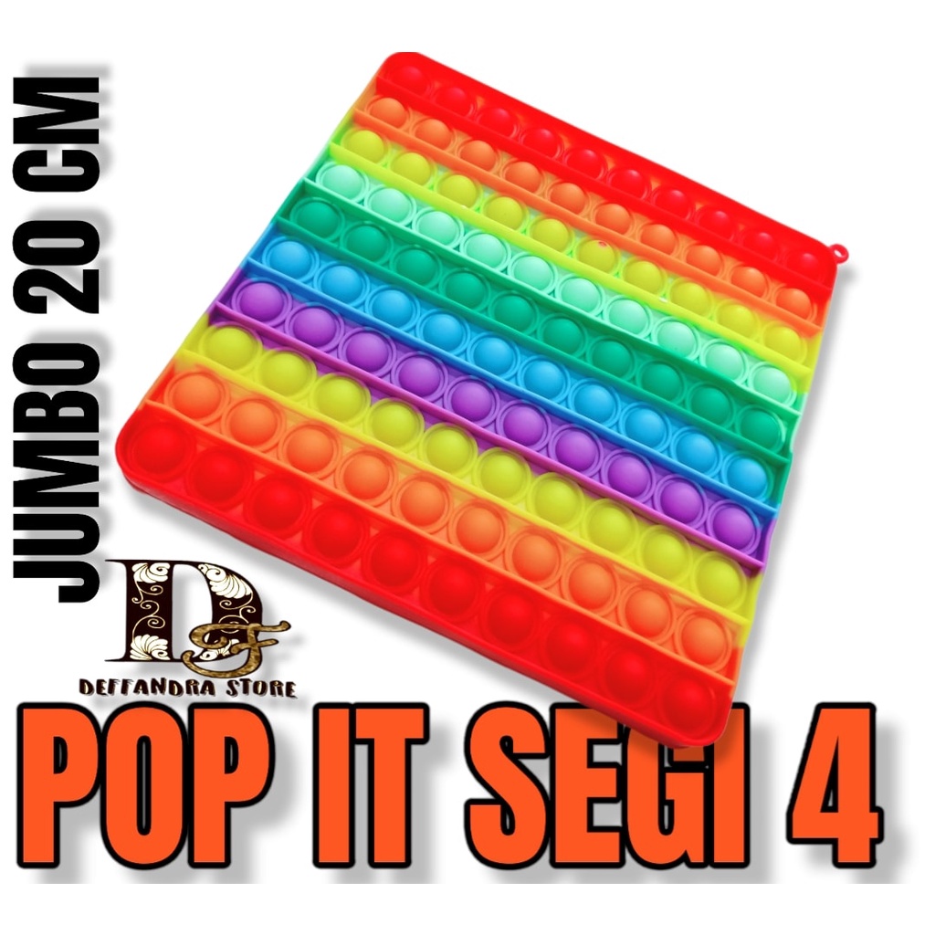 POP IT JUMBO 20cm - push bubble fidget pop it fidget toy murah pop it fidget toy rainbow