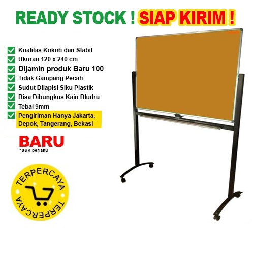 

Papan Pin Board / Soft Board SAKANA Polos 120x240 ( Kaki )