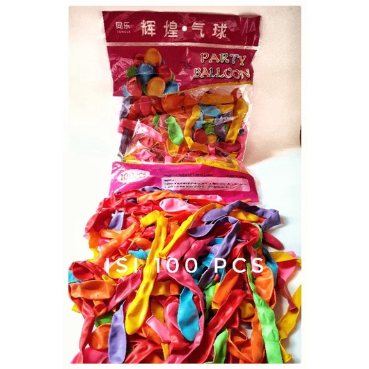 balon panjang isi100pcs/balon/kacang