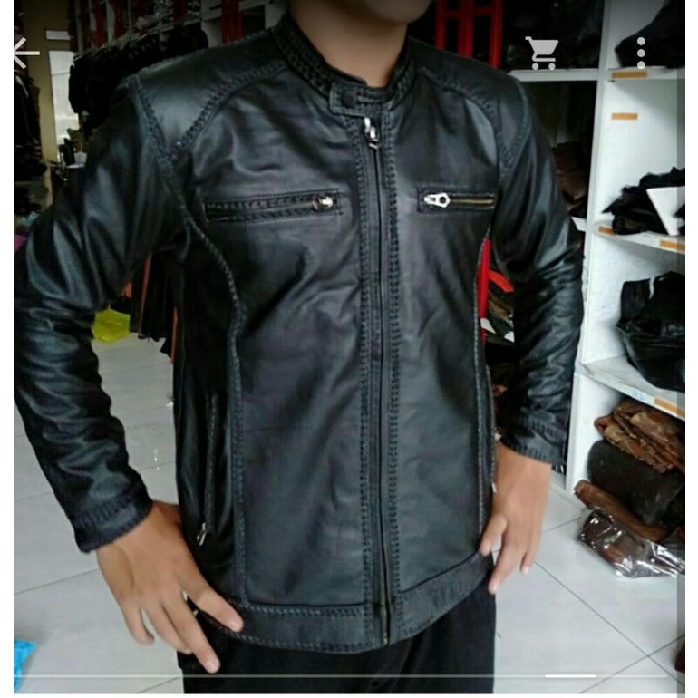 JAKET KULIT PRIA TERBARU JAKET SULAM JAKET KULIT ASLI GARUT