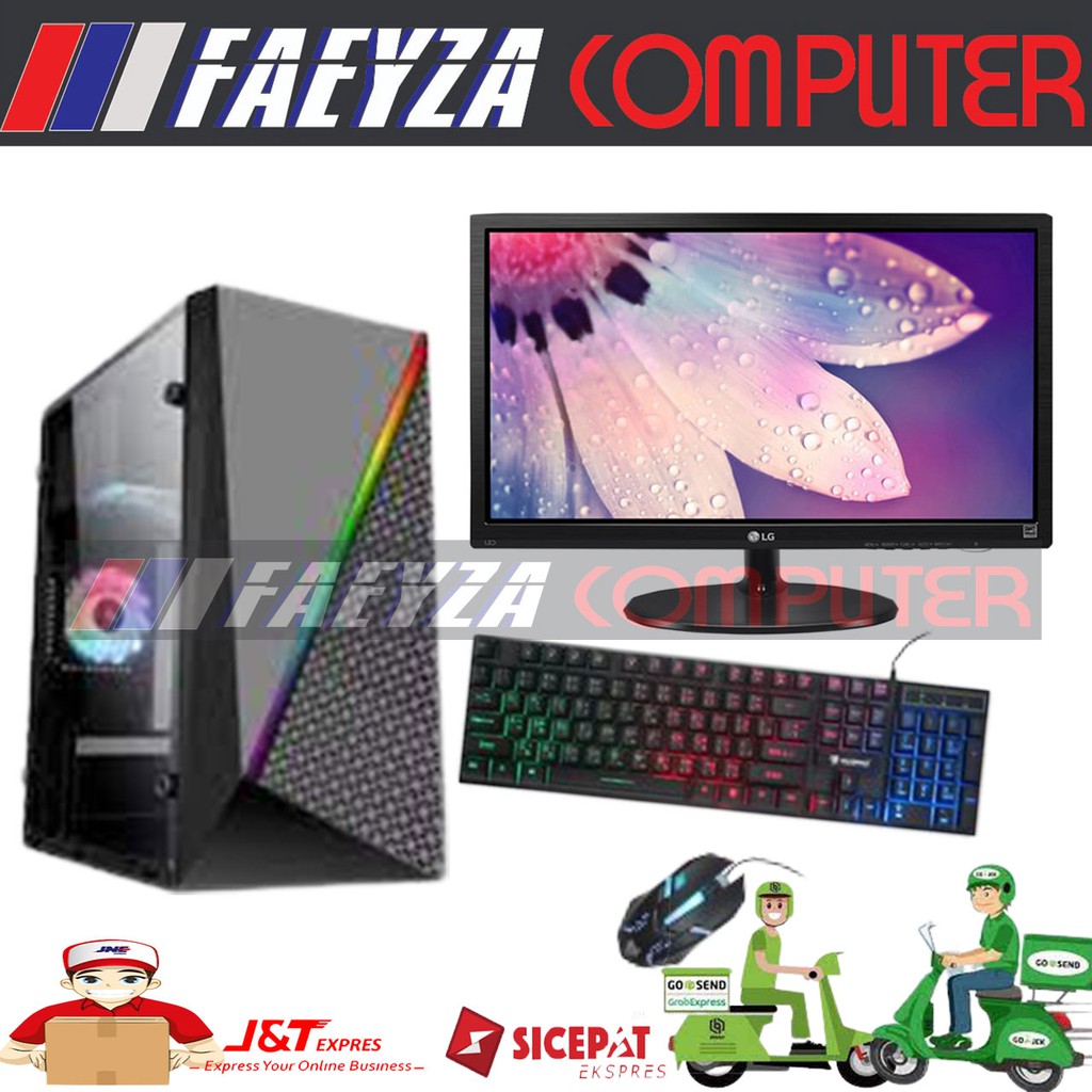 CPU Intel Core i5 3470 Ram 8GB VGA GTX 750ti 4gb - Monitor LED 24inc Full Set