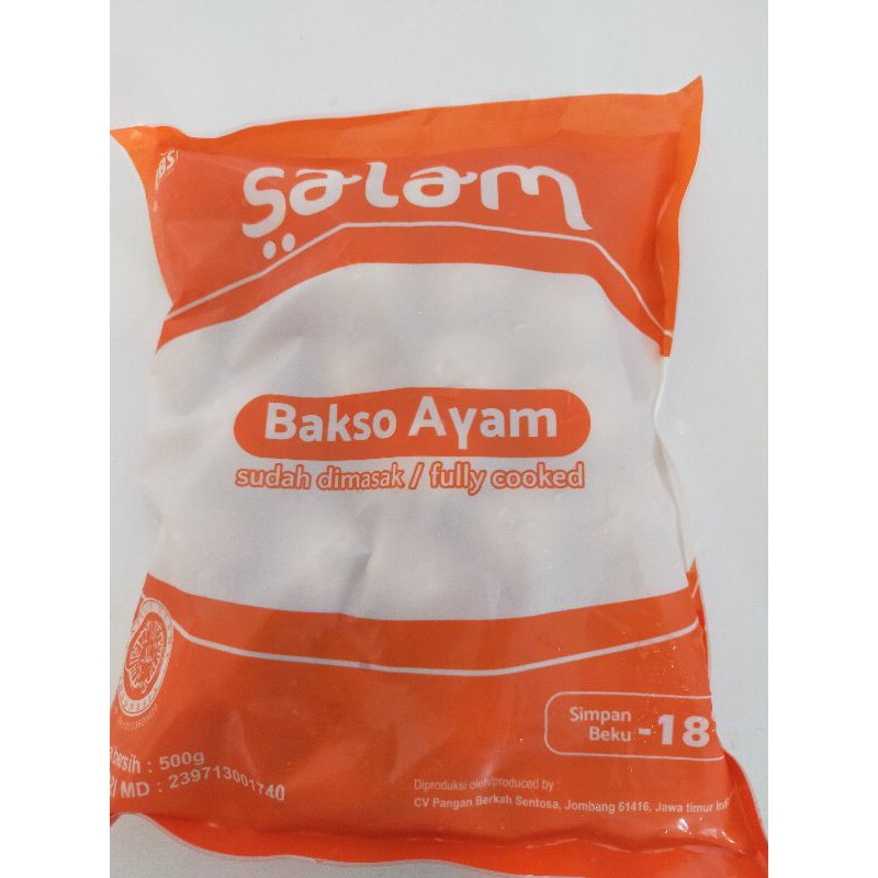 

Salam Bakso Ayam 500 gr isi 50 butir