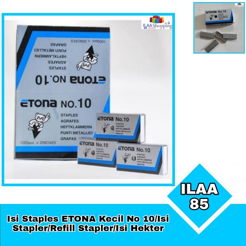

Isi Staples ETONA Kecil No 10/Isi Stapler/Refill Stapler/Isi Hekter