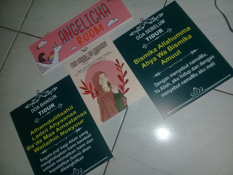 Wooden Projects Doa Sebelum Tidur Walldecor Poster Shabbychic Islamic