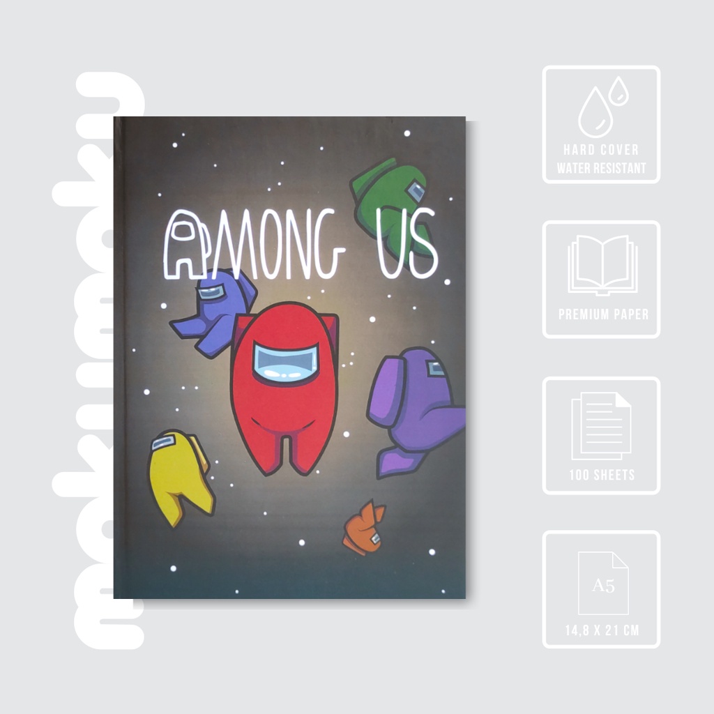 

Buku Tulis / Notebook Hardcover game Among US