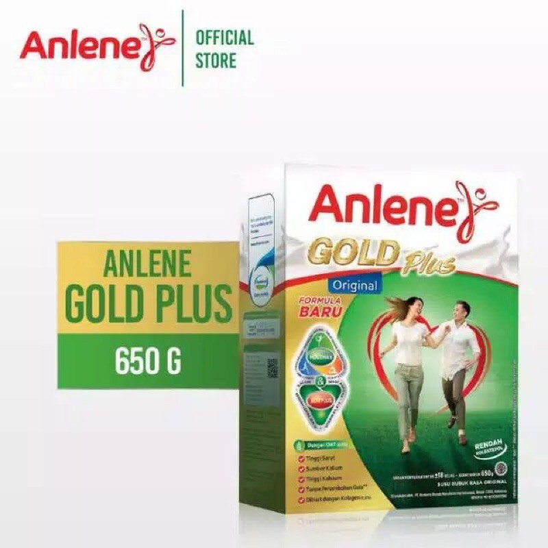 

Susu Anlene Gold 5x gold Plus 650 gram susu rendah kolesterol