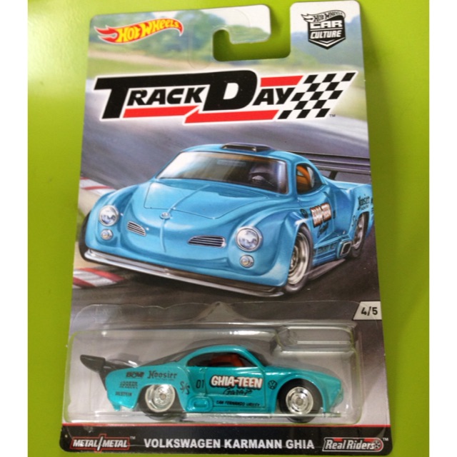 Hotwheels Volkswagen VW Karmann Ghia Track Day