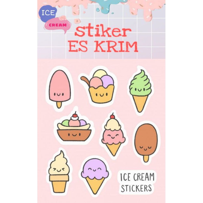 

[MURAH]STIKER CUTTING ES KRIM/ISI 30