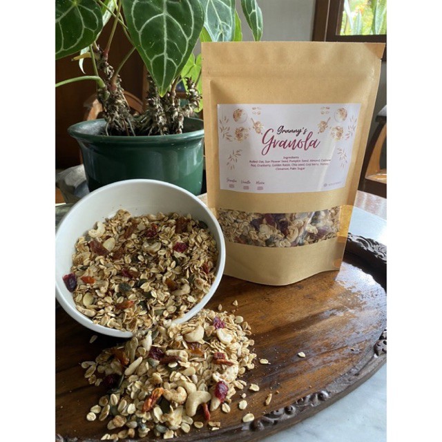 

Homemade Healthy Granola 500gr isi terlengkap
