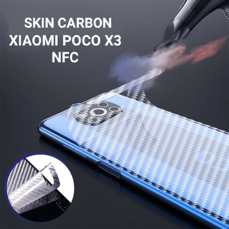 Poco X3 NFC Skin Carbon Antigores Belakang Hp Anti Jamur