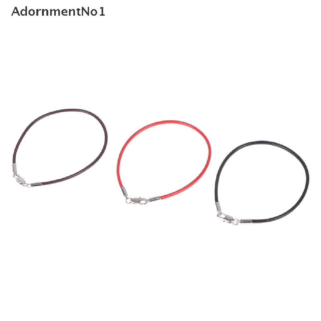 (AdornmentNo1) 1pc Gelang Tali Kulit Anti Alergi Untuk Pria / Wanita