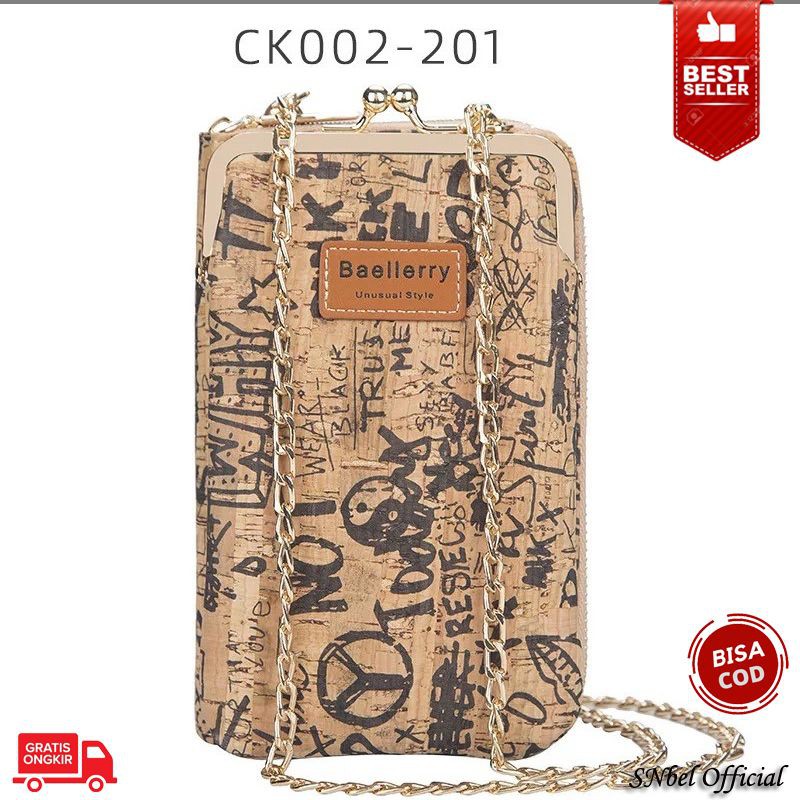 Tas selempang wanita tas mini dompet HP multifungsi kulit import wanita original murah CK002