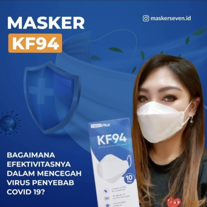 Seven Masker kf94 10Pcs 1 Box Termurah 