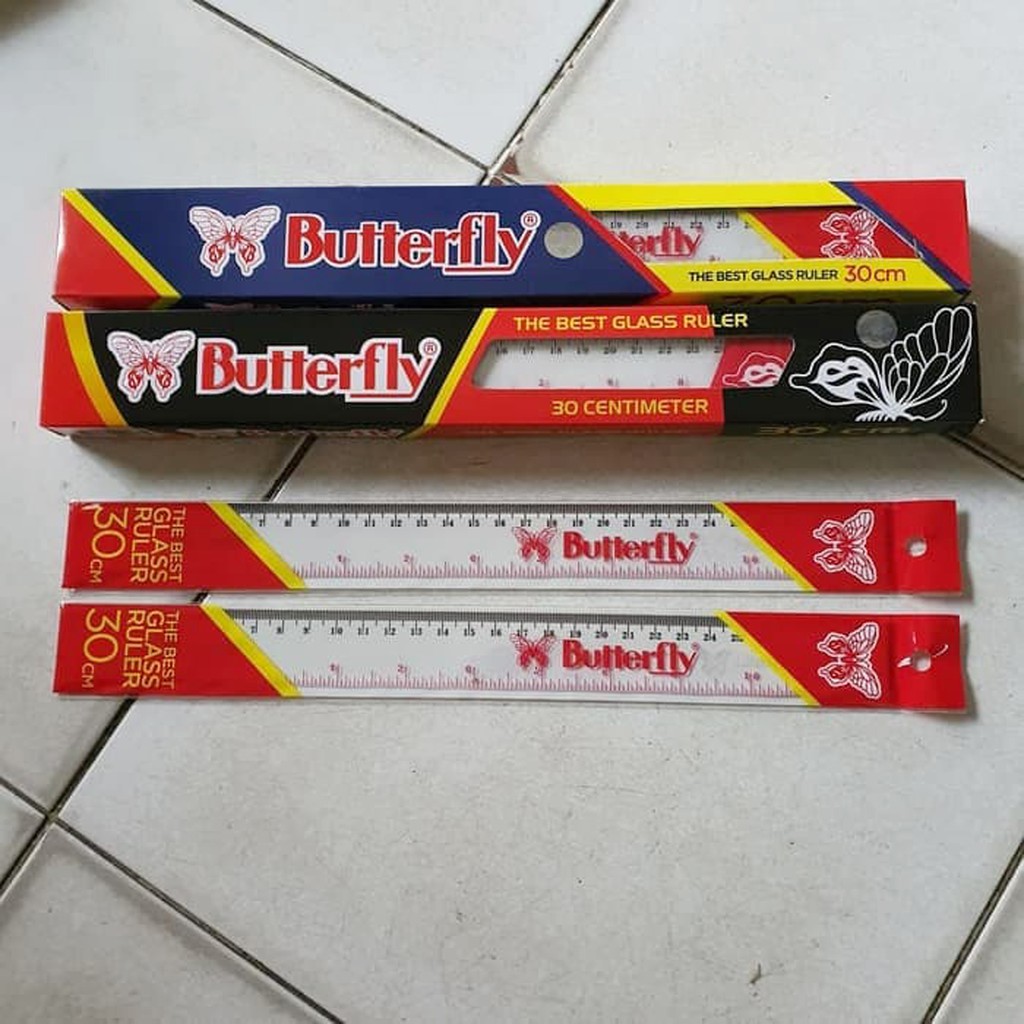 

penggaris mika butterfly 30cm