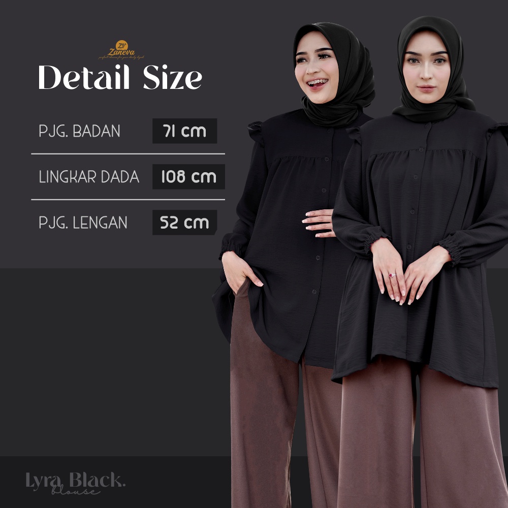 Lyra Series By Zaneva l Blouse Crincle Premium