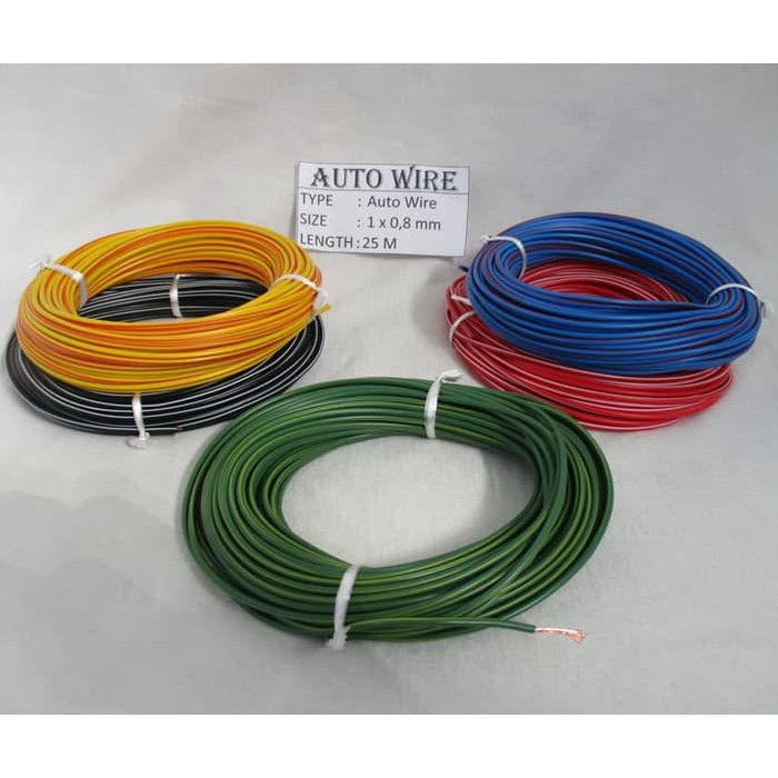 Kabel Audio Otomotif Auto Wire MX 1x0.85mm Panjang 25m/Kabel Body 0.85