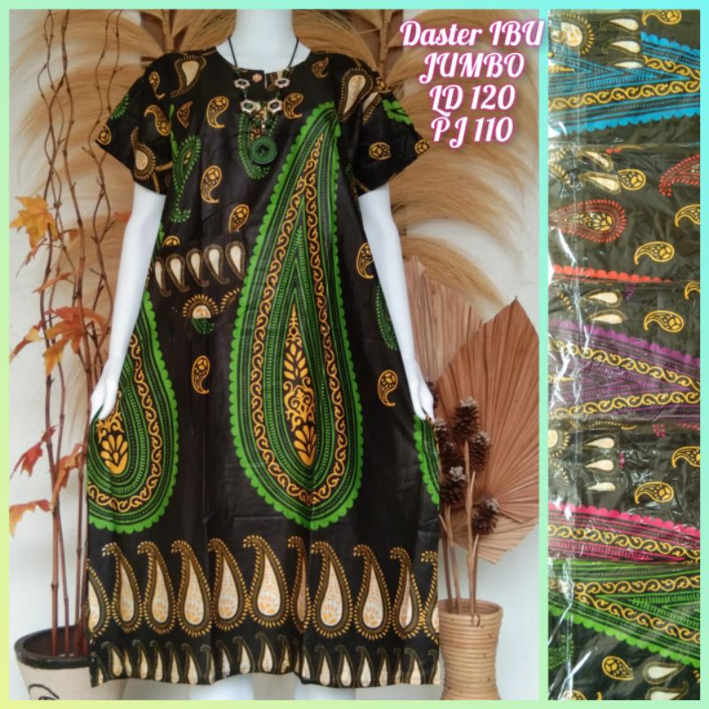 motif batik elegan mewah DASTER IBU JUMBO grosir murah adem rayon soloan